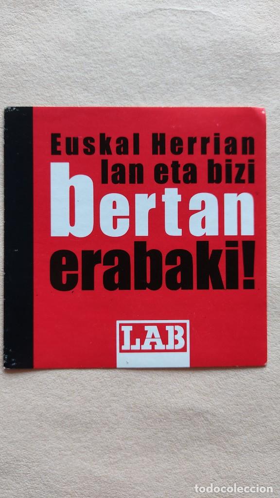 Pegatinas de colecci&oacute;n: LAB-Bertan erabaki. - Foto 1