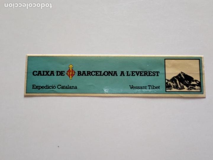 Autocollants de collection: PEGATINA ADHESIVO CAIXA CATALUNYA EXPEDICI&Oacute; EVEREST