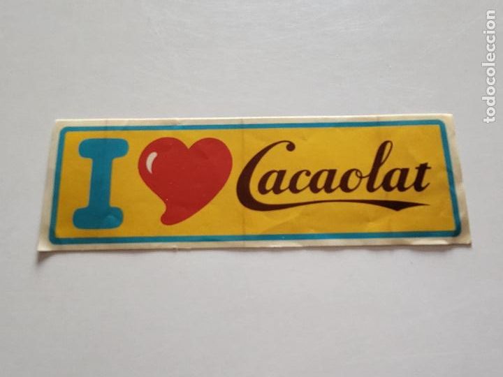 Autocollants de collection: PEGATINA ADHESIVO MARCA CACAOLAT I LOVE AMO