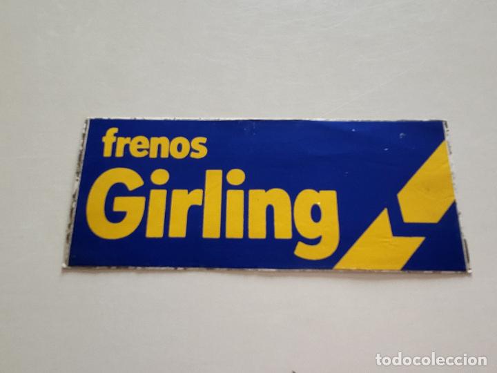 Pegatinas de colecci&oacute;n: PEGATINA ADHESIVO MARCA FRENOS GIRLING MOTOR