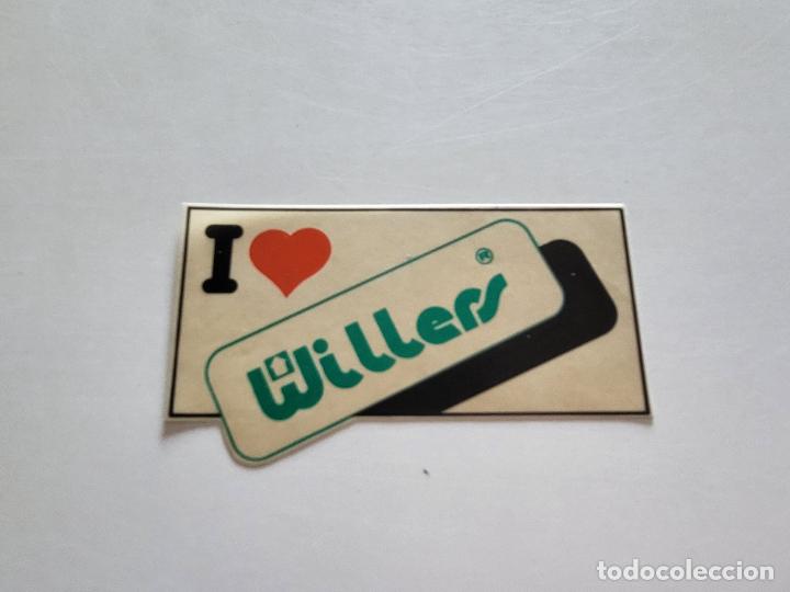 Pegatinas de colecci&oacute;n: PEGATINA ADHESIVO MARCA WILLERS I LOVE AMO