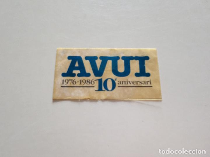 Pegatinas de colecci&oacute;n: PEGATINA ADHESIVO DIARI AVUI 10 ANIVERSARI