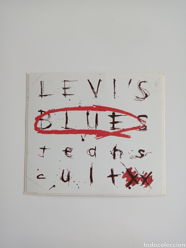 Pegatinas de colecci&oacute;n: Pegatina Levi's blues. Tama&ntilde;o 80x70mm