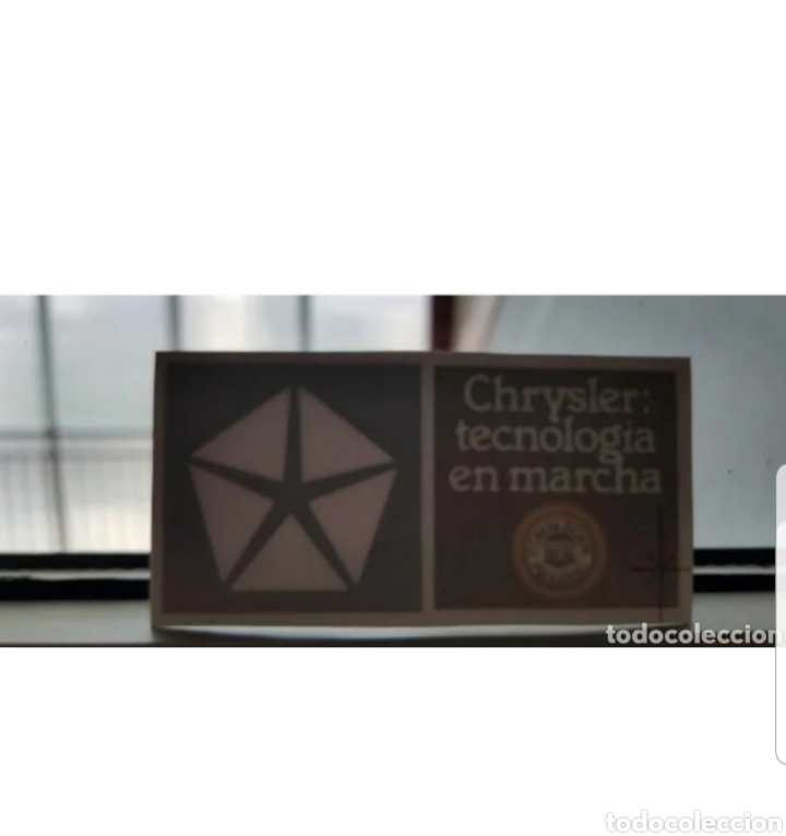 Pegatinas de colecci&oacute;n: Pegatina Chrysler Tecnolog&iacute;a en marcha