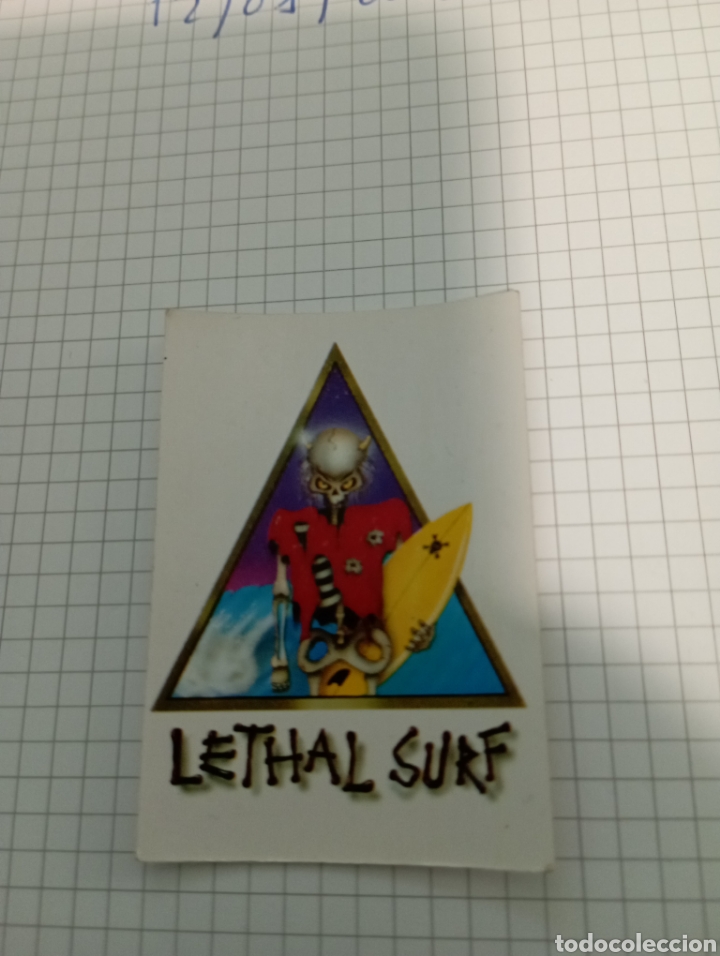 Collection stickers: BOLLYCAO PEGATINA ADHESIVOS TERRORIFICOS PARA DECORAR MONOPATIN A&Ntilde;OS 90 PREMIUM LETHAL SURF