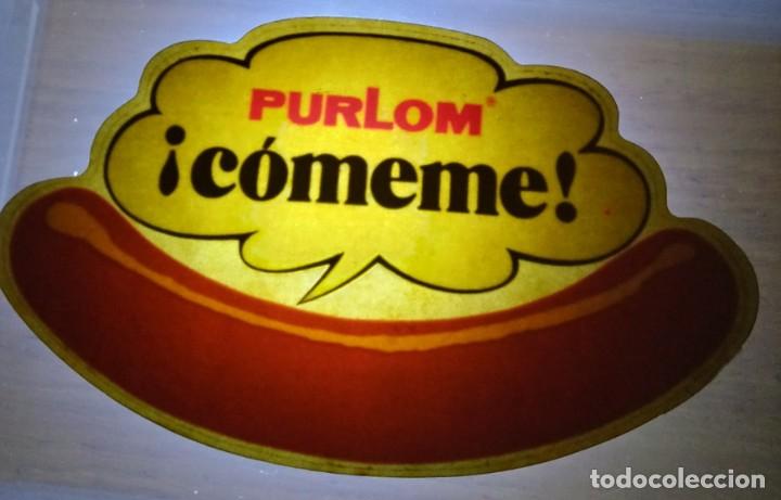 Pegatinas de colecci&oacute;n: adhesivo / pegatina - purlom -publicidad - para cristal -foto a contraluz