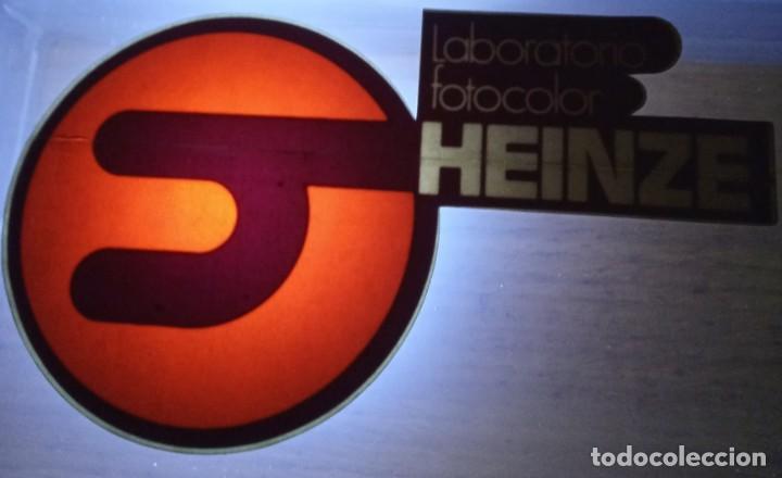 Pegatinas de colecci&oacute;n: adhesivo / pegatina - heinze - laboratorio fotocolor - publicidad - para cristal -foto a contraluz
