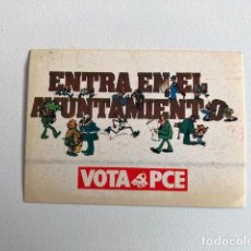 Pegatinas de colección: PEGATINA ENTRA EN EL AYUNTAMIENTO VOTA PCE 1979