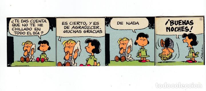 Pegatinas de colecci&oacute;n: Pegatina tira Snoopy Carlitos Panrico
