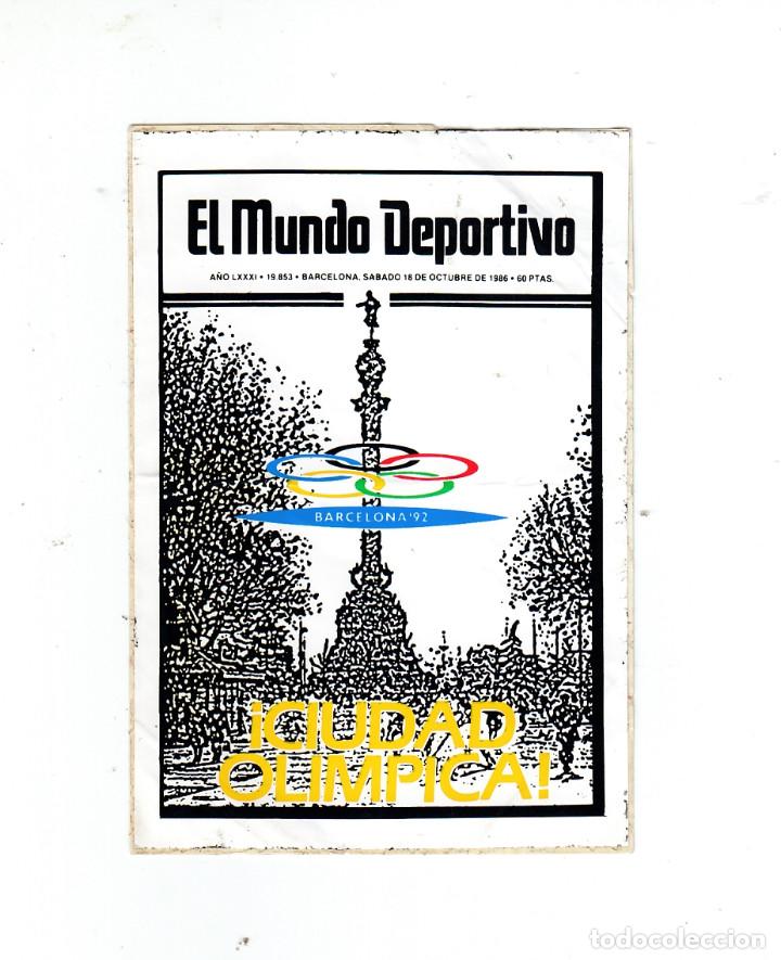 Pegatinas de colecci&oacute;n: Pegatina El Mundo Deportivo Olimpiadas Barcelona 92 1992