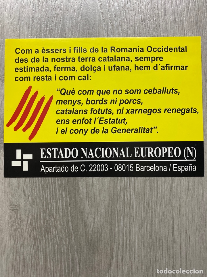 Autocolantes de cole&ccedil;&atilde;o: PEGATINA ESTADO NACIONAL EUROPEO (ENE). CEDADE. ALTERNATIVA. BASES. RADICAL