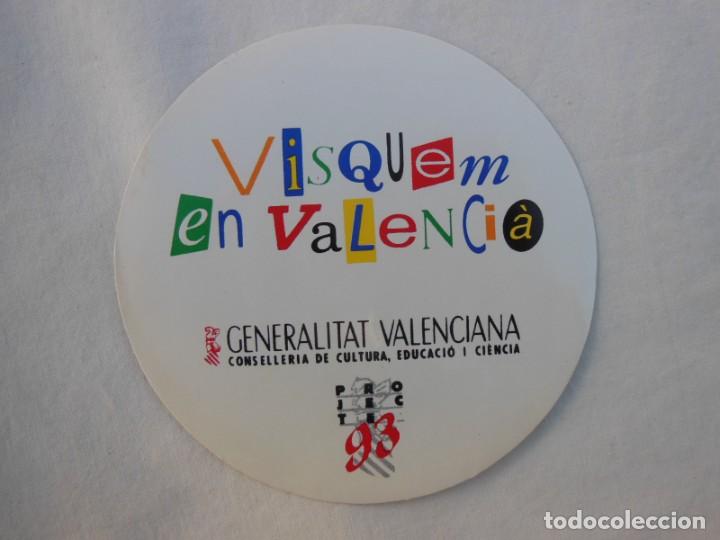 Autocolantes de cole&ccedil;&atilde;o: ANTIGUA PEGATINA / OLD STICKER : VISQUEM EN VALENCI&Agrave; GENERALITAT VALENCIANA