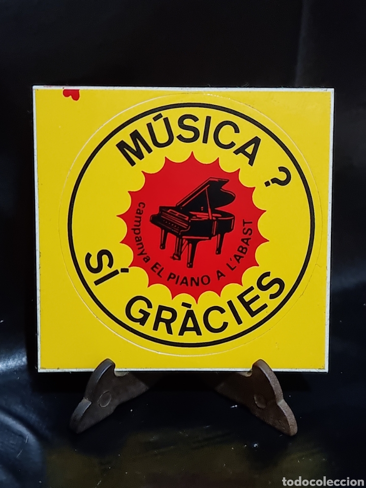 Pegatinas de colecci&oacute;n: PEGATINA MUSICA SI GRACIES