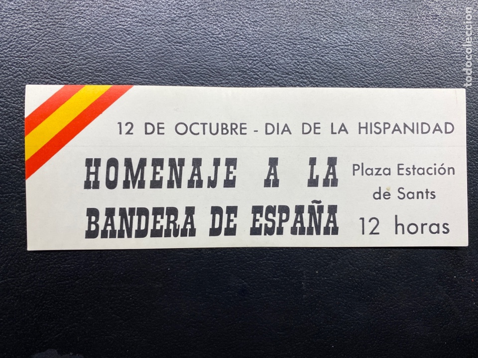 Pegatinas de colecci&oacute;n: PEGATINA POL&Iacute;TICA. HOMENAJE A LA BANDERA DE ESPA&Ntilde;A. BARCELONA