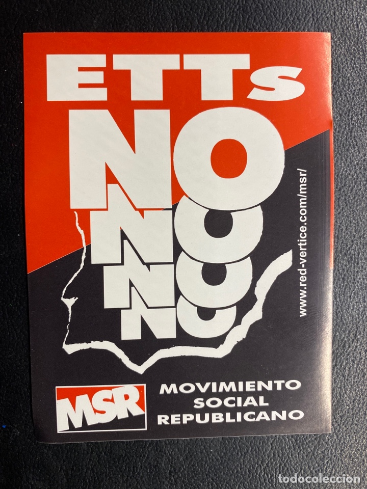 Pegatinas de colecci&oacute;n: PEGATINA POL&Iacute;TICA. MOVIMIENTO SOCIAL REPUBLICANO MSR. BASES. ALTERNATIVA. RADICAL. NACIONAL. CEDADE