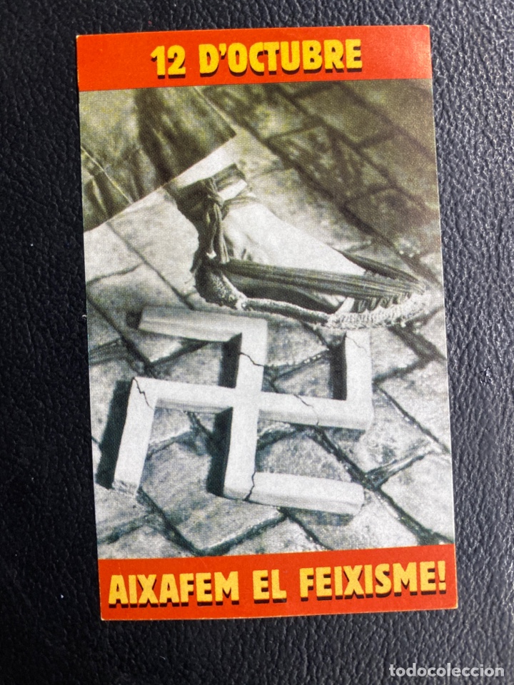 Autocolantes de cole&ccedil;&atilde;o: PEGATINA POL&Iacute;TICA. 12 D&rsquo;OCTUBRE AIXAFEM EL FEIXISME