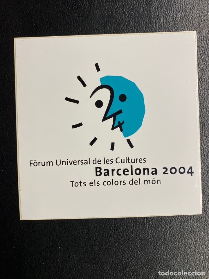 Pegatinas de colecci&oacute;n: PEGATINA F&Oacute;RUM UNIVERSAL DE LES CULTURES. BARCELONA 2004