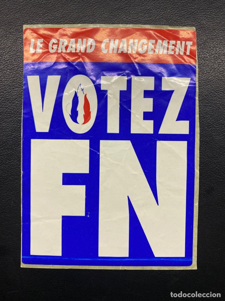 Pegatinas de colecci&oacute;n: PEGATINA POL&Iacute;TICA. FRONT NATIONAL DE LA JEUNESSE. LE PEN. FRANCE