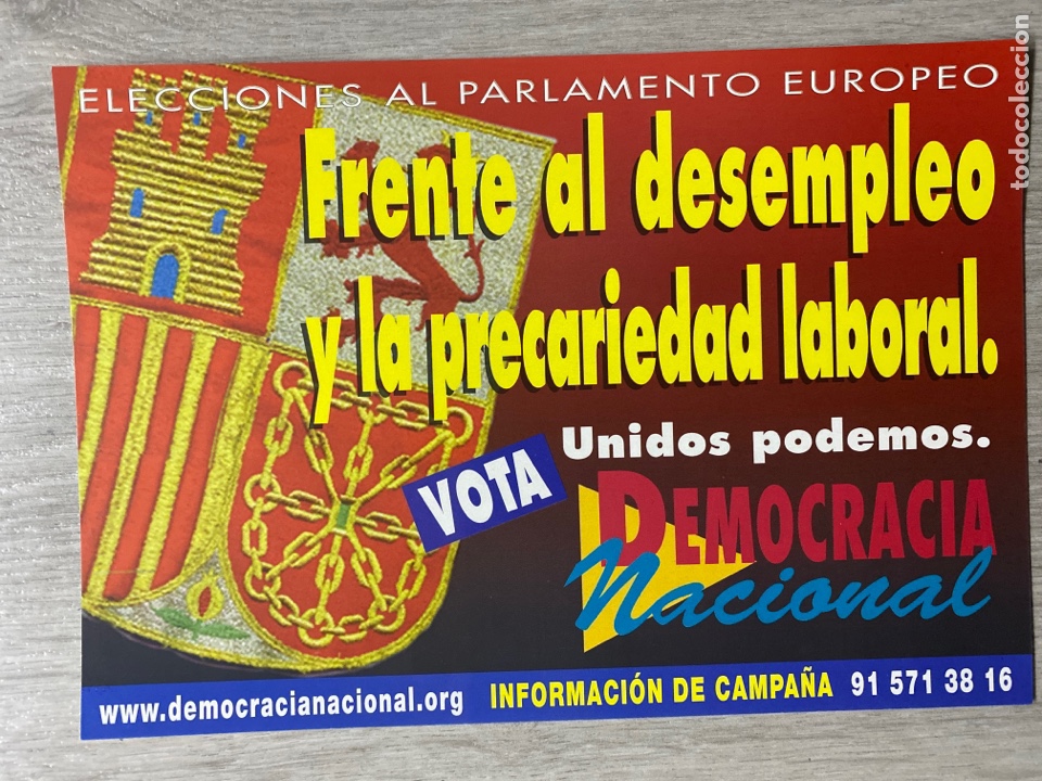 Pegatinas de colecci&oacute;n: PEGATINA POL&Iacute;TICA. DEMOCRACIA NACIONAL. ACCI&Oacute;N JUVENIL ESPA&Ntilde;OLA. CEDADE. ALTERNATIVA EUROPEA. BASES