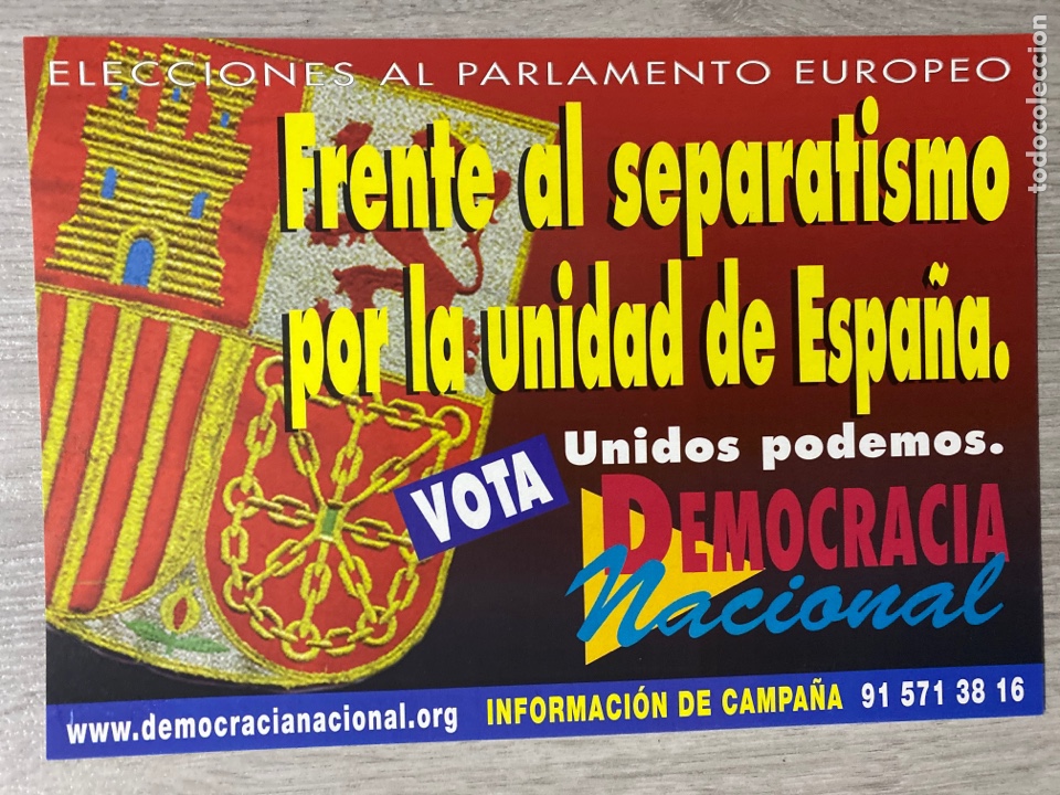 Pegatinas de colecci&oacute;n: PEGATINA POL&Iacute;TICA. DEMOCRACIA NACIONAL. ACCI&Oacute;N JUVENIL ESPA&Ntilde;OLA. CEDADE. ALTERNATIVA EUROPEA. BASES