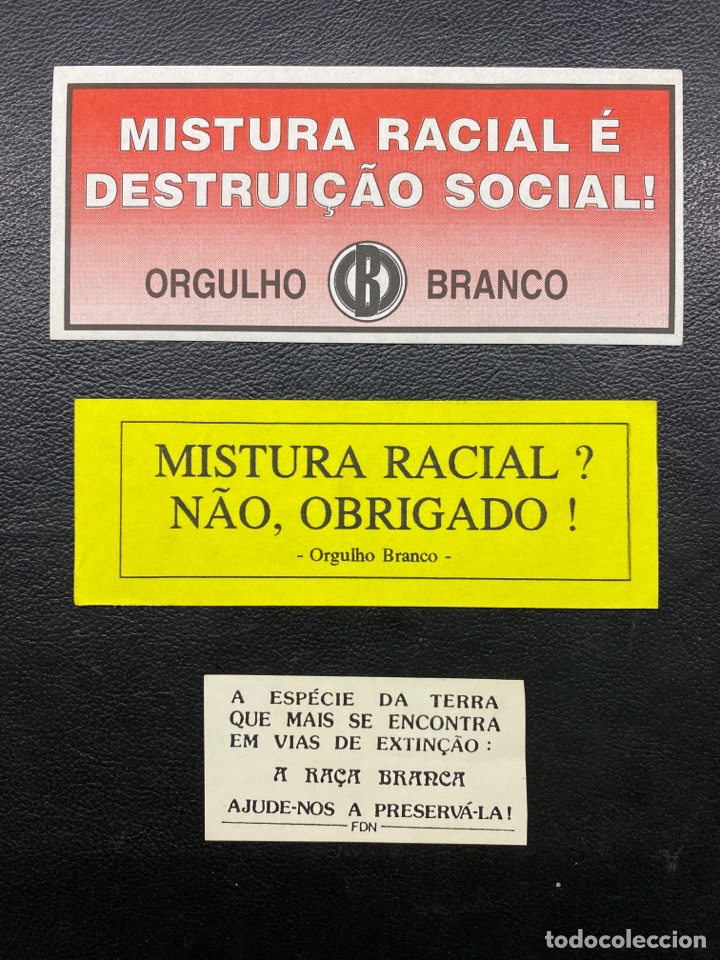 Pegatinas de colecci&oacute;n: PEGATINA POL&Iacute;TICA. ORGULHO BRANCO