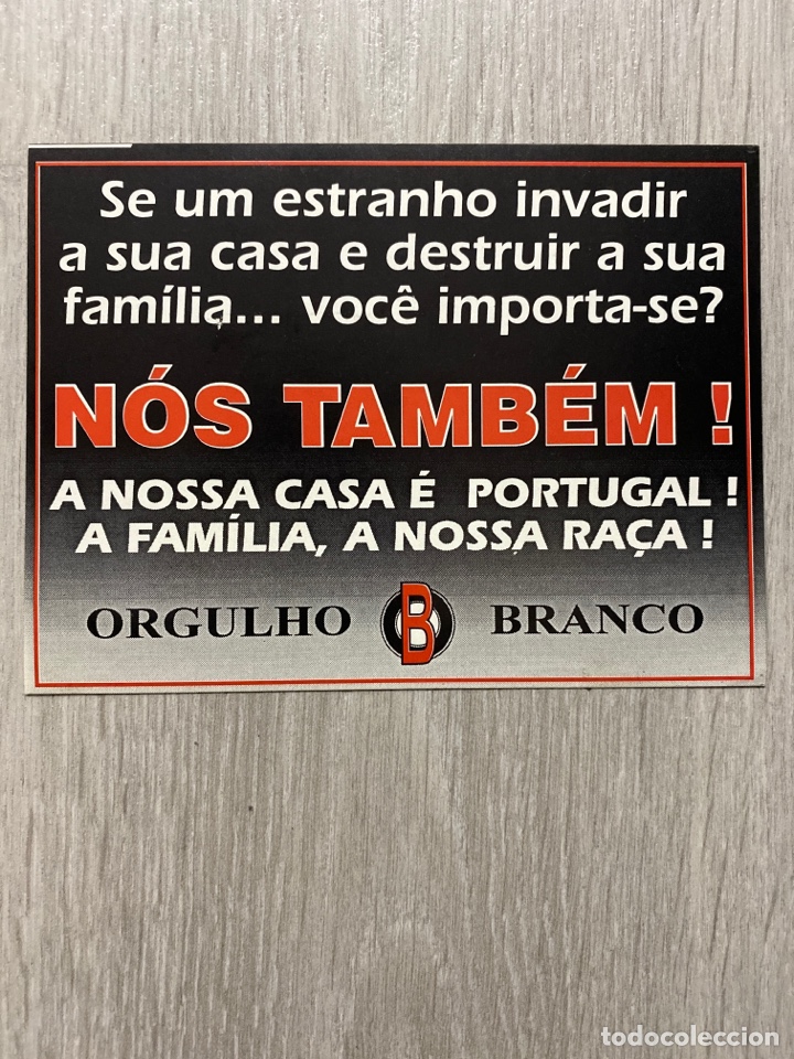Adesivi di collezione: PEGATINA POL&Iacute;TICA. ORGULHO BRANCO