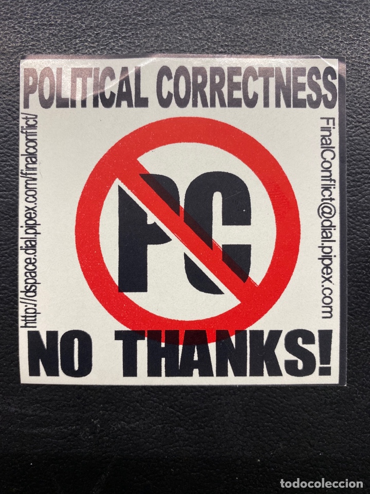 Adesivi di collezione: PEGATINA POL&Iacute;TICA. POL&Iacute;TICAL CORRECTNESS, NO THANKS!