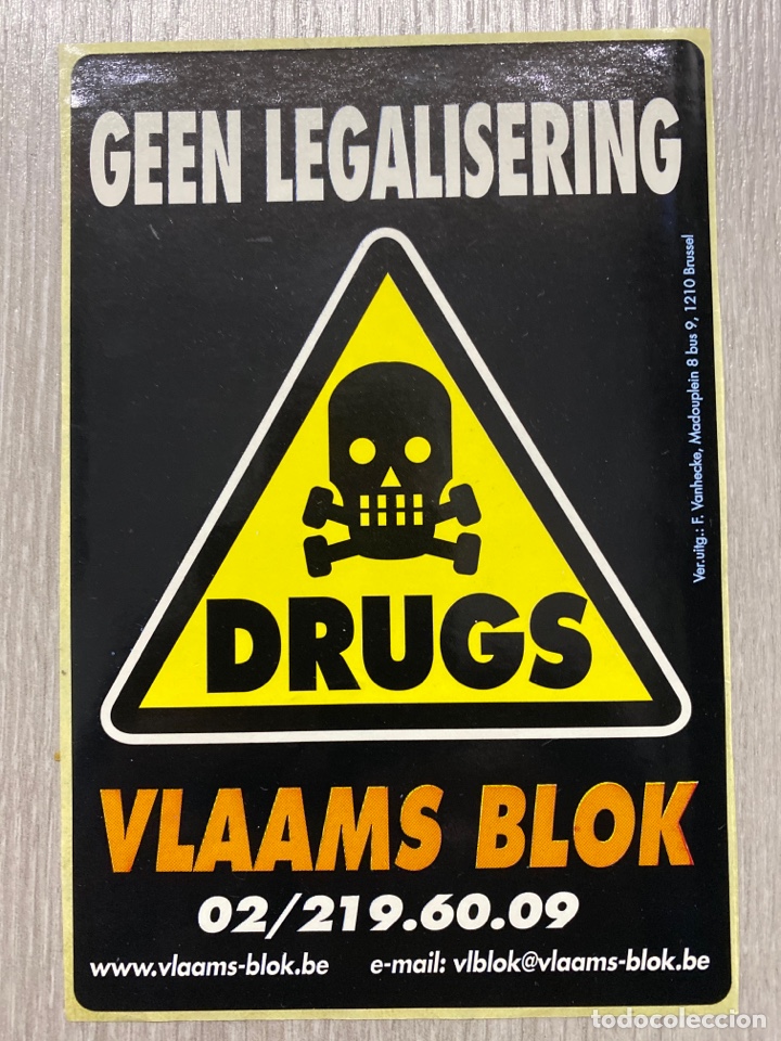Pegatinas de colecci&oacute;n: PEGATINA POL&Iacute;TICA. VLAAMS BLOK. Bloque Flamenco