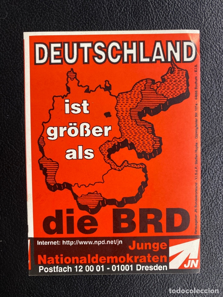 Collection stickers: PEGATINA POL&Iacute;TICA. JUNGE NATIONALDEMOKRATEN. DRESDEN