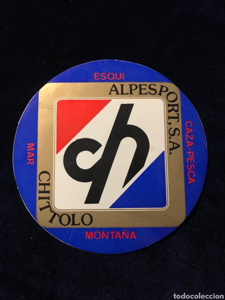 Pegatinas de colecci&oacute;n: Pegatina publicidad alpesport deportes caza pesca esqu&iacute; ski mar monta&ntilde;a