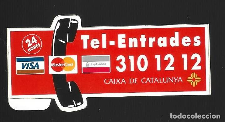 Pegatinas de colecci&oacute;n: 1 PEGATINA ANTIGUA TELE ENTRADES CAIXA CATALUNYA
