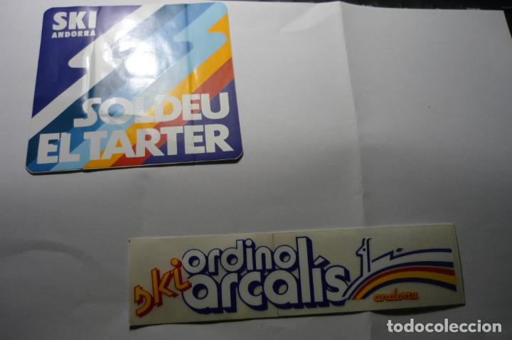 Pegatinas de colecci&oacute;n: lote pegatinas andorra estaciones de ski