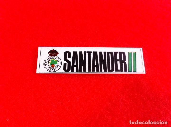 Sammlung von Aufklebern: PEGATINA RACING CLUB SANTANDER. MEDIDAS: 8,5 X 2CM. F&Uacute;TBOL