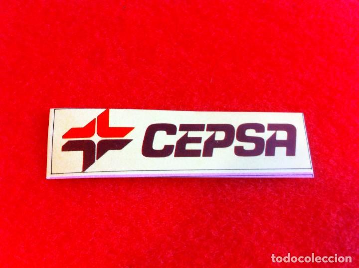 Pegatinas de colecci&oacute;n: PEGATINA CEPSA. MEDIDAS: 8,5 X 2CM.