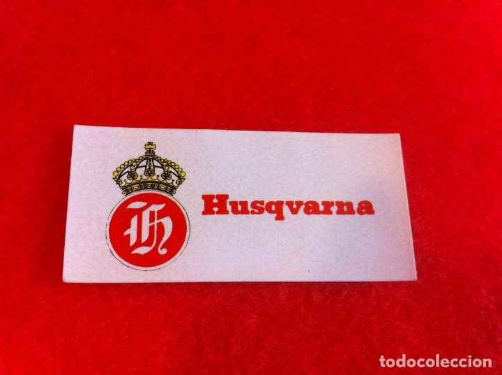 Pegatinas de colecci&oacute;n: PEGATINA HUSQVARNA. MEDIDAS: 7,5 X 3,5CM.