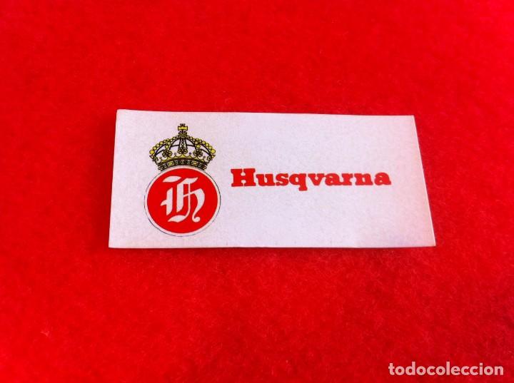 Pegatinas de colecci&oacute;n: PEGATINA HUSQVARNA. MEDIDAS: 7,5 X 3,5CM.