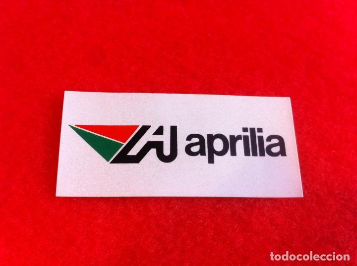 Autocolantes de cole&ccedil;&atilde;o: PEGATINA APRILIA. MEDIDAS: 7,5 X 3,5CM.