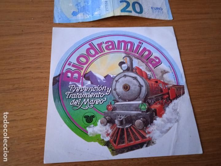 Pegatinas de colecci&oacute;n: Biodramina. Pegatina - Foto 1