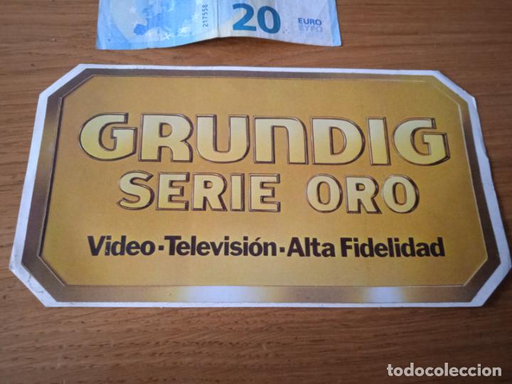 Pegatinas de colecci&oacute;n: GRUNDIG. Pegatina de &eacute;poca - Foto 1