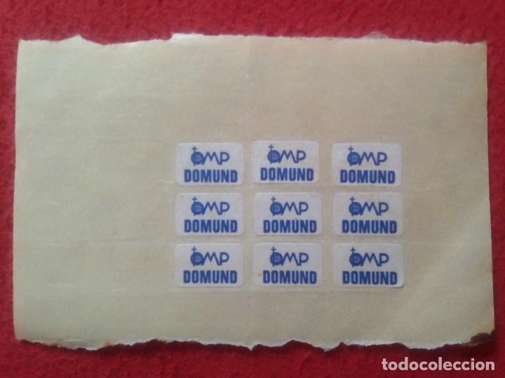 Pegatinas de colecci&oacute;n: ANTIGUA PEGATINA ADHESIVO STICKER TIRA CON PEQUE&Ntilde;AS PEGATINAS DOMUND DOMINGO MUNDIAL RELIGI&Oacute;N OMP...