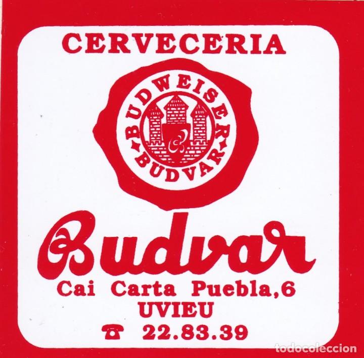 Sammlung von Aufklebern: PEGATINA CERVECERIA BUDVAR (OVIEDO) - CERVEZA BUDWEISER BUDVAR