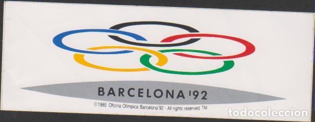 Pegatinas de colecci&oacute;n: pegatina juegos ol&iacute;mpicos BARCELONA 92 ESPA&Ntilde;A 5,5 x 16 cm