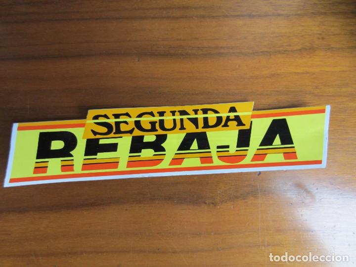 Pegatinas de colecci&oacute;n: PEGATINA SEGUNDAS REBAJAS-MEDIDAS 21X5 CTMS