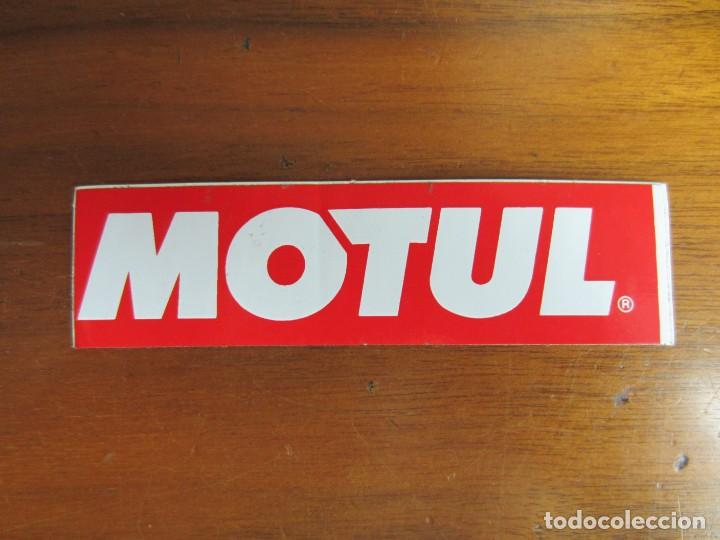 Pegatinas de colecci&oacute;n: PEGATINA- MOTUL-MEDIDAS 11X3 CTMS