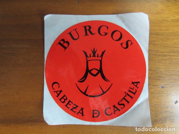 Pegatinas de colecci&oacute;n: PEGATINA-BURGOS CABEZA DE CASTILLA-MEDIDAS 8 CTMS