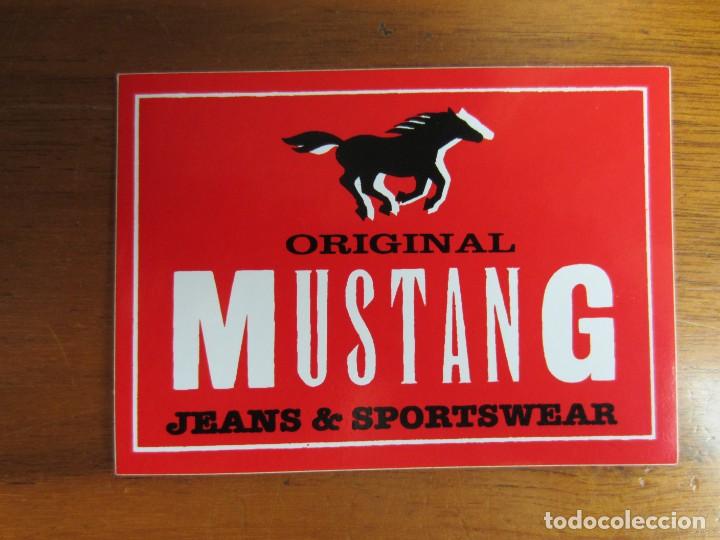 Pegatinas de colecci&oacute;n: PEGATINA -JEANS MUSTANG-MEDIDAS 9,5X7 CTMS