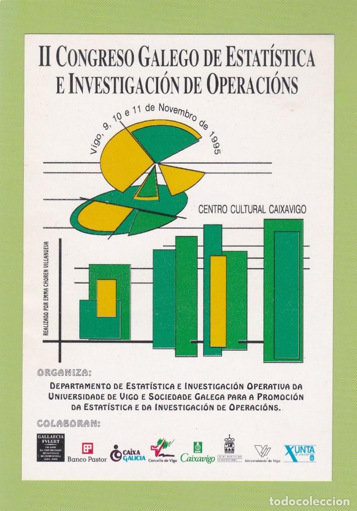 Pegatinas de colecci&oacute;n: PEGATINA II CONGRESO GALEGO DE ESTATISTICA E INVESTIGACION DE OPERACIONS. CENTRO CULTURAL CAIXAVIGO