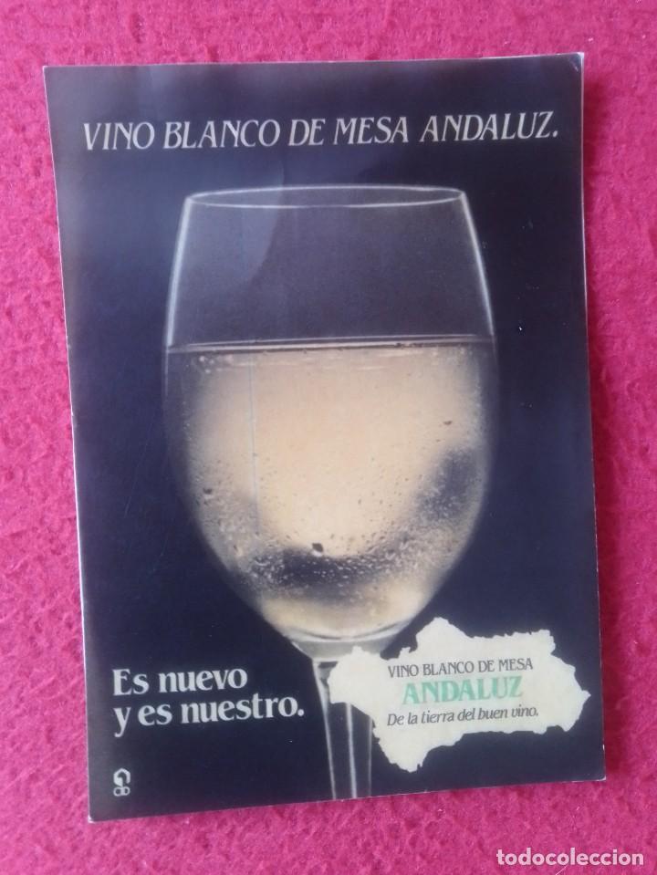 Collection stickers: PEGATINA ADHESIVO STICKER VINO BLANCO DE MESA ANDALUZ ANDALUC&Iacute;A ES NUEVO Y ES NUESTRO WINE VIN WEIN.