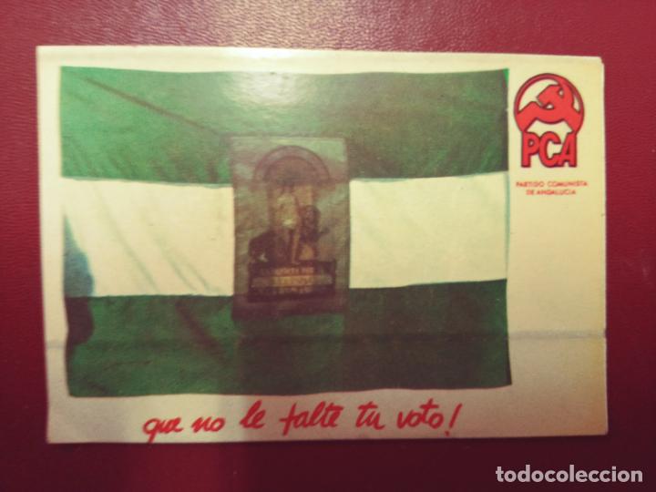 Pegatinas de colecci&oacute;n: Pegatina Partido Comunista Andaluc&iacute;a - Que no falte tu voto!