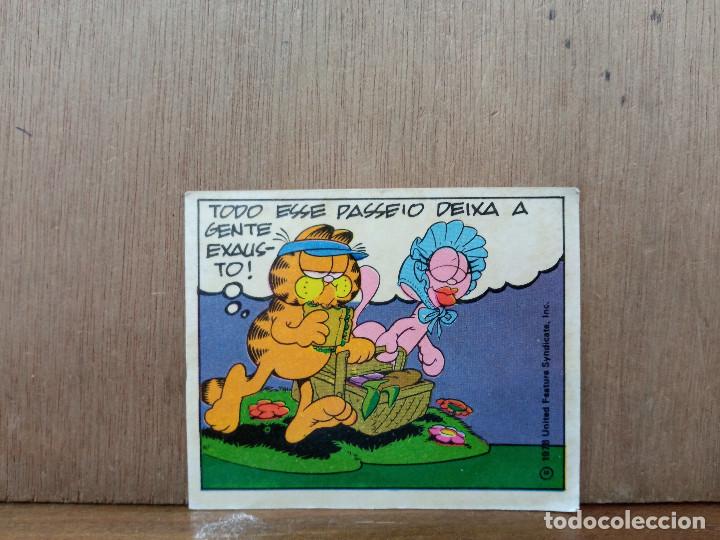 Pegatinas de colecci&oacute;n: Garfield cromo portugues.
